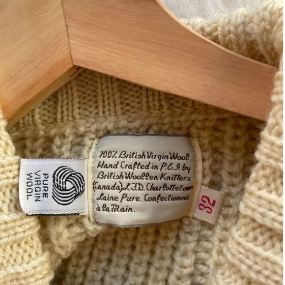 vintage fisherman wool sweater - Picture 4 of 5